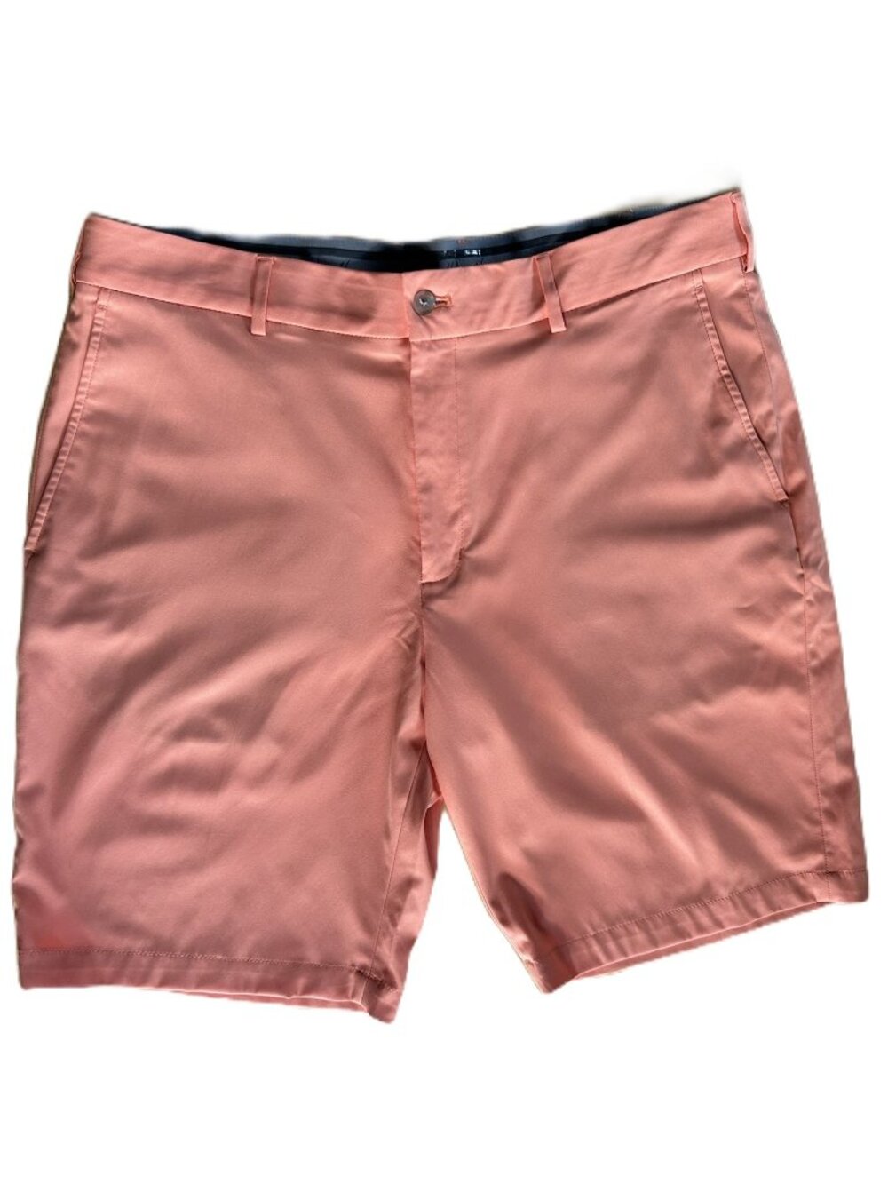 Walter Hagen Men's Golf Shorts 36 Coral 4-way stretch 10" Moisture Wicking